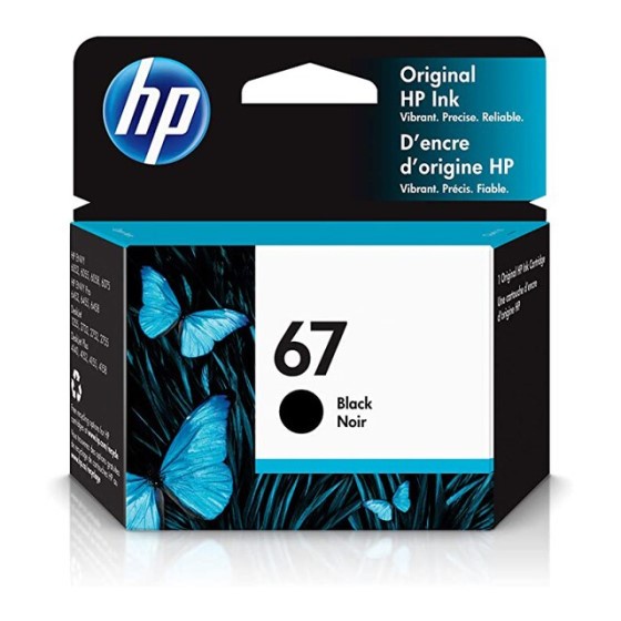 Inkjet Ink 67 HP 3YM56AA Black.หมึกอิงค์เจ็ท 67 HP 3YM56AA สีดำ