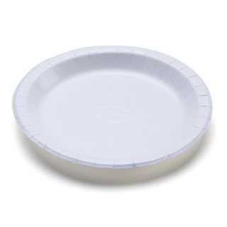 จานกระดาษขาว 7นิ้ว ไม่พิมพ์ลาย (แพ็ค50ใบ) FEST PP011 7-inch white paper plate, no pattern (50 pieces pack) FEST PP011