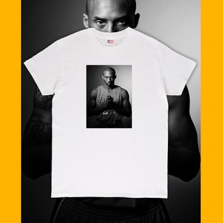 เสื้อยืด พิมพ์ลายบาสเก็ตบอล nba Kobe Bryant สีดํา สีขาว