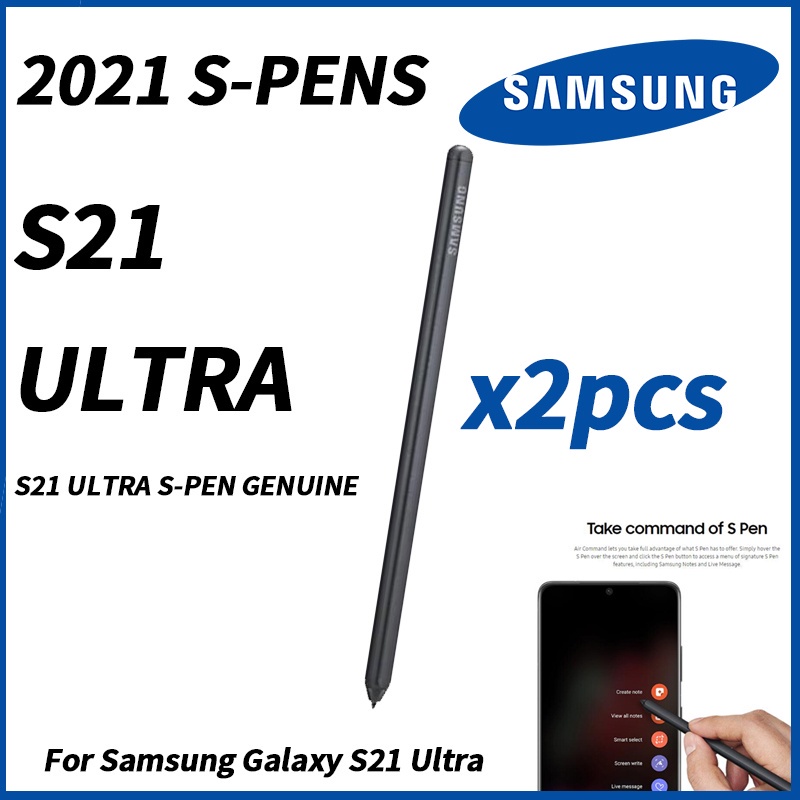 ของแท้ ปากกา SM-G998 SPEN S-PEN สําหรับ Samsung Galaxy S21 Ultra 5G 2 ชิ้น