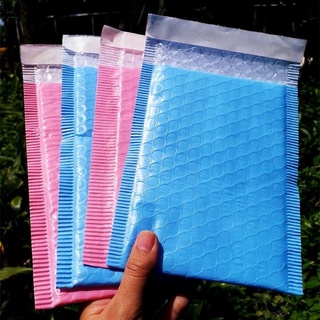 ร้านแนะนำถุงไปรษณีย์กันกระแทก ฝากาว ขนาด 14x17 สีฟ้าและสีชมพู ซองกันกระเเทก ซองบับเบิ้ล  1ใบ img 4
