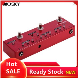 mosky dc 5 6 - in - 1 แท่นเหยียบกีต้าร์มัลติเอฟเฟ็ค+chorus+overdrive+booster