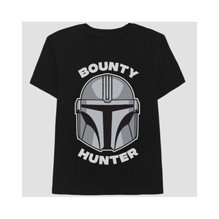 เสื้อยืดแขนสั้น พิมพ์ลายกราฟฟิค Star Wars Bounty Hunter สีดําSize S-5XL