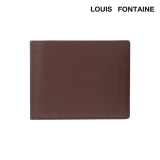 LOUIS FONTAINE กระเป๋าธนบัตรพับสั้น รุ่น ARIS - ( สีน้ำตาล )