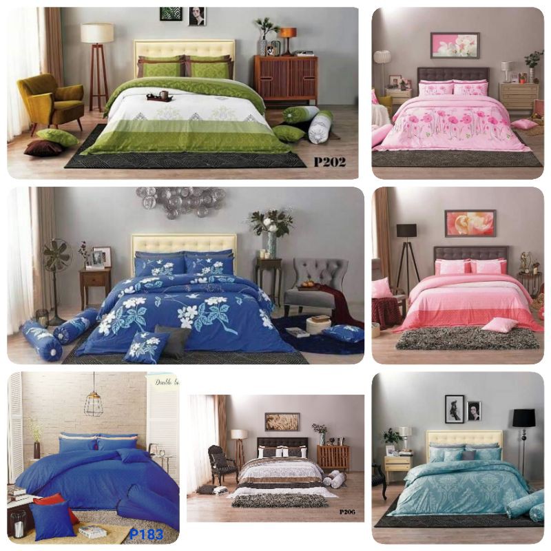 Premier Satin Cotton Mix P221  ผ้าปูที่นอนกันไรฝุ่น ผ้าห่ม ผ้านวม 6 ฟุต ยี่ห้อ พรีเมียร์ซาติน