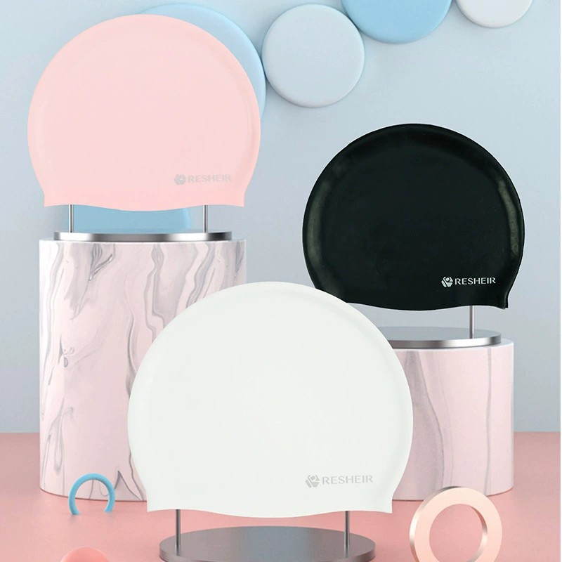 Winmax หมวกว่ายน้ํา ซิลิโคน กันน้ํา สีพื้น สําหรับผู้ชาย และผู้หญิง
