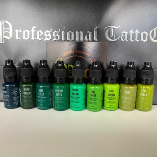 Radiant Colors Tattoo Ink 1/2 oz Green