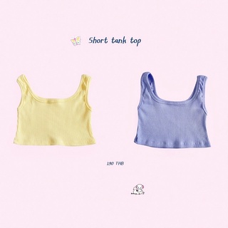 ST638 Short tank top 🦕 เสื้อกล้ามครอป งานผ้าร่องเนื้อดี