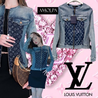 JACKET LOUIS VUITTON  DENIM  2022SS ชนช๊อปปป สวยม๊ากกก ผ้ายีนส์แท้