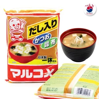 มิโซะ มิโสะ Miso เต้าเจี้ยวญี่ปุ่น Marukome Miso 1Kg ซุปมิโซะ ซุปญี่ปุ่น อาหารญี่ปุ่น ไซส์ใหญ่ สุดคุ้ม