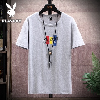 Play Boy Brand Mens Short-sleeved T-shirt Casual Simple Korean T-shirt