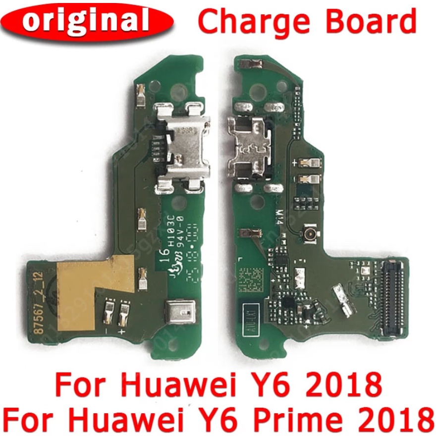 แพรตูดชาร์จ ก้นชาร์จ Huawei Y6 2018 Charging Connector Flex PCB Board for Huawei Y6 Prime 2018 รับประกัน 1 เดือน