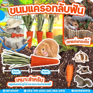 ขนมแฮมเตอร์ ขนมกระต่าย ขนมแกสบี้ มินิแครอท ขนมสัตว์เล็ก