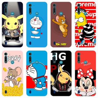 เคสสำหรับ Motorola MOTO G8 Power Lite Case Silicone Back Cover Soft Casing MOTO G8Power Lite cartoon TPU เคส