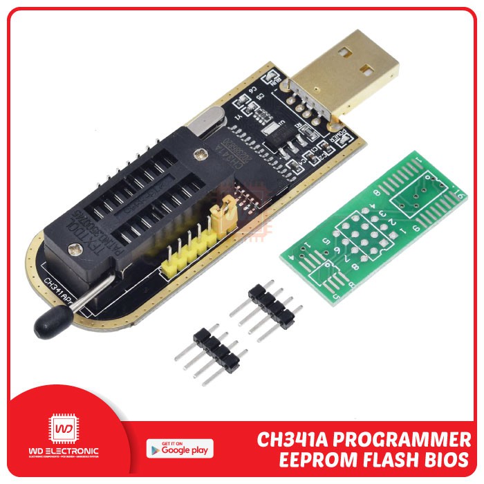CH341 CH341A EEPROM FLASH BIOS PROGRAMMER สําหรับ 93Cxx 25Cxx 24Cxx