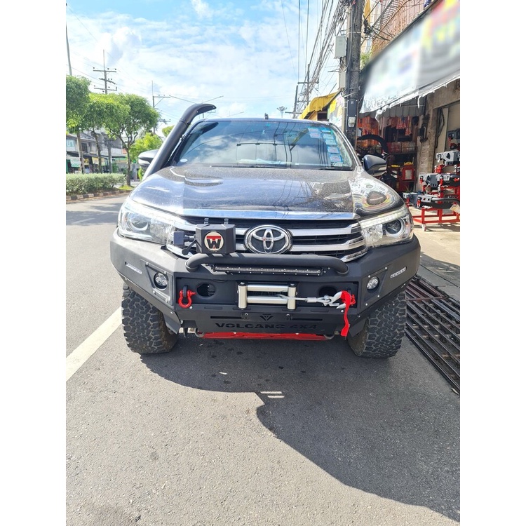 กันชนหน้าออฟโรดรีโว่ 2014-2019  F1  Revo  bull bar  กันชนหน้าเหล็กหนาrevoช่วงยาว กันชนหน้าแบบเต็ม re