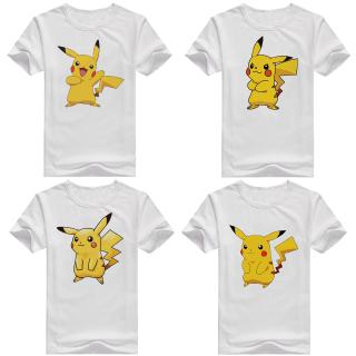 เสื้อยืดลําลอง ลายการ์ตูนปิกาจู POKEMON GO น่ารัก แฟชั่นฤดูร้อน สําหรับเด็ก