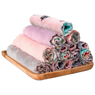 พร้อมส่งด่วนhiidealife/ผ้าเช็ดจานเช็ดโต๊ะ/ ผ้าทำความสะอาดอเนกประสงค์Multi-Function Cleaning Cloths Microfiber