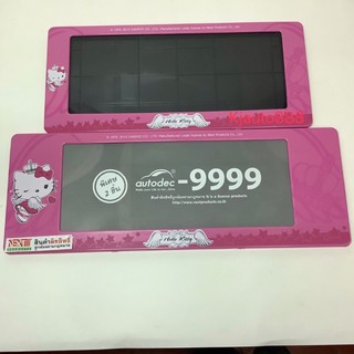 กรอบป้ายทะเบียน Hello kitty #นางฟ้า สั้น+ยาว 1คู่(หน้า+หลัง)