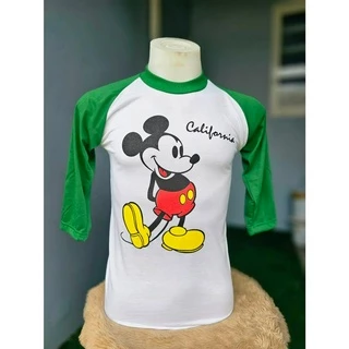 เสื้อแขน3ส่วนผ้าบางวินเทจ/ผ้าบาง/มิค