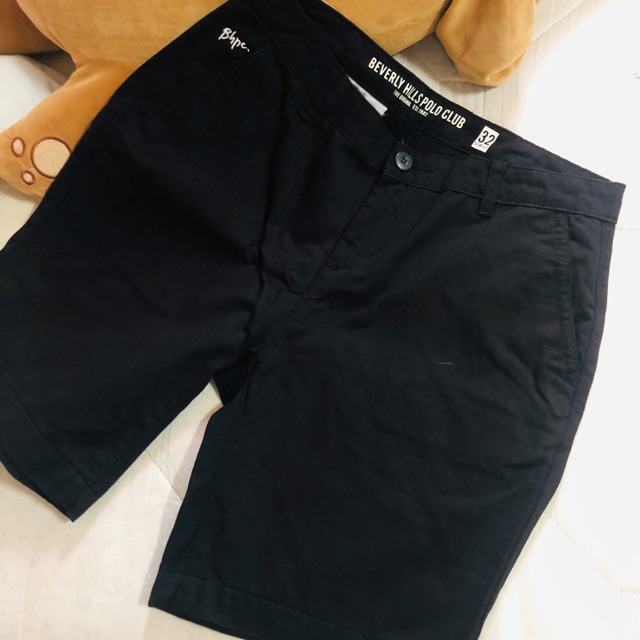 กางเกงขาสั้นpoloสีดำ size s