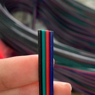 สายแพ 4 พิน สายไฟRGB V+/R/G/B ใช้กับไฟ rgb 22 AWG แบ่งขายชุด 5 เมตร 10 เมตร ตัดยาว