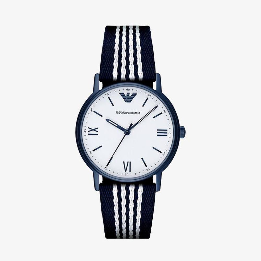 Emporio Armani นาฬิกาข้อมือผู้ชาย Sport White Dial Blue, White รุ่น AR80005