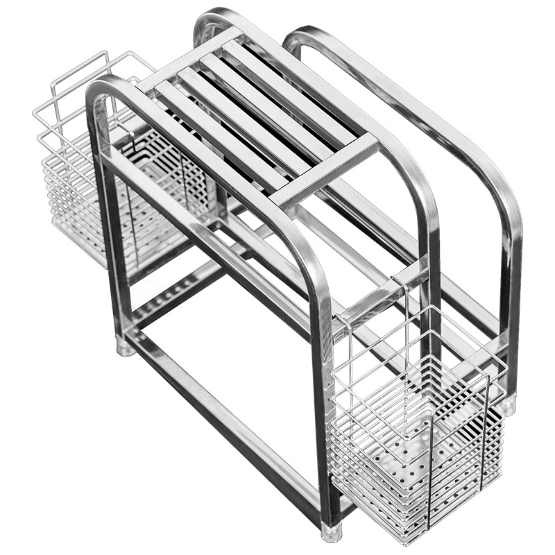 Knife rest kitchen supplies 304 stainless steel storage rack kitchen ...