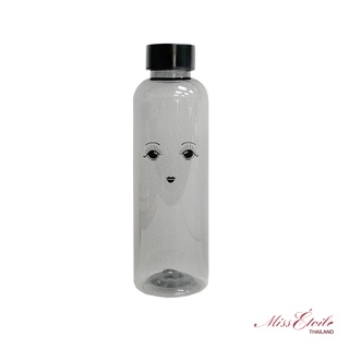 ขวดน้ำพลาสติกบรรจุน้ำดื่มและเครื่องดื่ม สีดำลายน่ารักๆ | Philos,Miss etoile Bottle Water Eyes Black : BO191