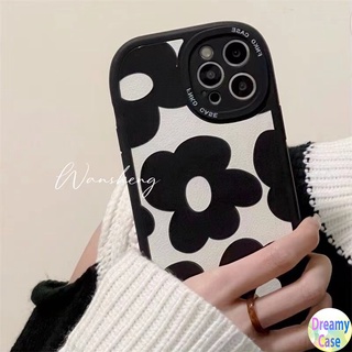 เคสโทรศัพท์มือถือ แบบนิ่ม ลายดอกไม้ สีดํา สําหรับ VIVO V23 V23E V9 Youth V5 V5S S1 Pro V15 V11i V11 Y91 Y93 Y95 Y91i Y91C Y1S Y19 5G 4G