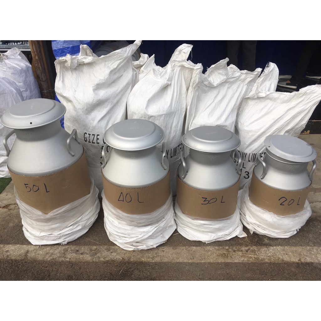 ถังใส่น้ำนมดิบอลูมิเนียม 20ลิตร 30ลิตร 40ลิตร 50ลิตร