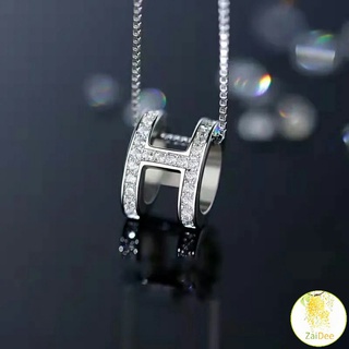 สร้อยคอ จี้รูปตัวอักษร H เครื่องประดับสําหรับผู้หญิง H สร้อยคอ H necklace