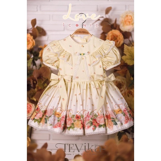 Tevika vintage Yellow Pastel