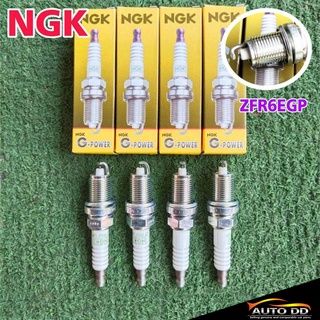 หัวเทียน Honda ฮอนด้า หัวเทียน ZFR6FGP  ยี่ห้อ NGK แบบแพลททินั่ม ( 1 ชุด 4 หัว ) แจ้งรายละเอียดรุ่นรถมาทางแชทได้เลย