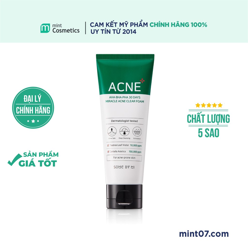 Some By Mi AHA BHA 30 Days Miracle Acne Clear Foam Cleanser