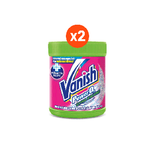 Vanish [แพ็คคู่] แวนิช ผลิตภัณฑ์ขจัดคราบ สูตรฆ่าเชื้อแบคทีเรีย99.9% 420 กรัม