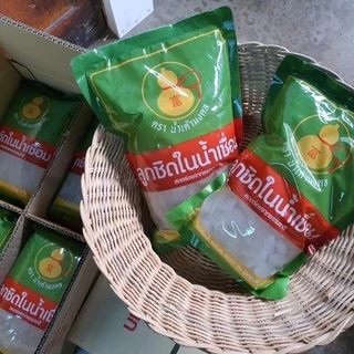 ลูกชิดสดในน้ำเชื่อม 1กิโลกรัม ตราน้ำเต้ามงคล เกรดพรีเมียม พร้อมรับประทาน