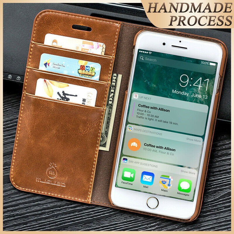 *MUSUBO เคส ฝาพับ สำหรับ ไอโฟน 6 / 7 / 8 / 8 Plus / 7 Pus / Xs Max / 11 Pro / 11 Pro Max