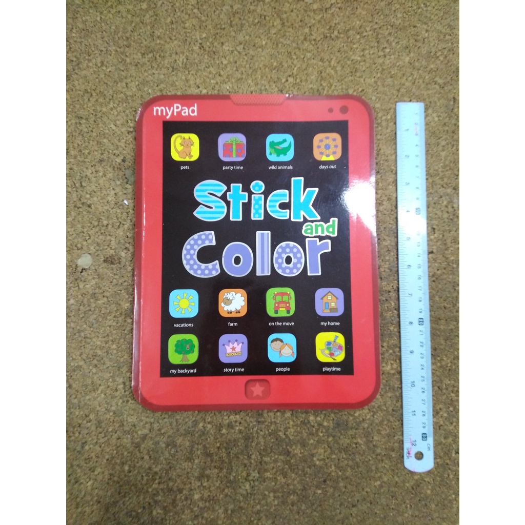 สมุดระบายสีพร้อมสติกเกอร์ Mypad Stick and Colour (Colouring and Sticker Books) by Thomas Nelson