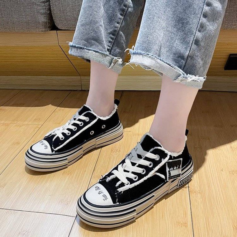 รองเท้าผ้าใบ Xvessel ขาดร้อนแรง 2021 รองเท้าขนมปังเพิ่มความสูงที่ดีมาก G44