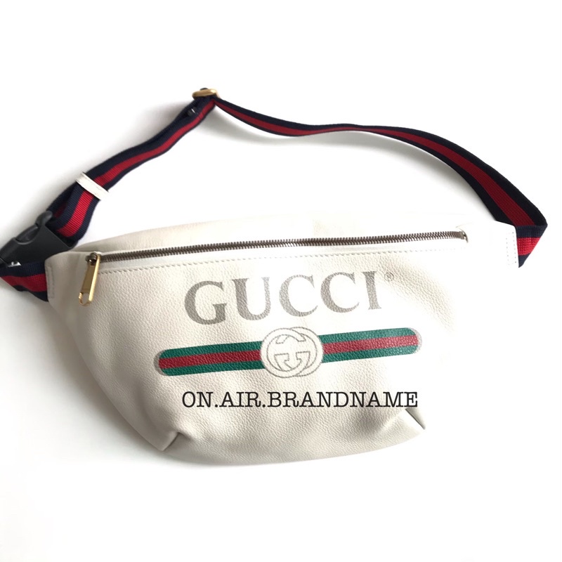 gucci print belt bag ไซส์นี้ สีนี้ขายดีมาก