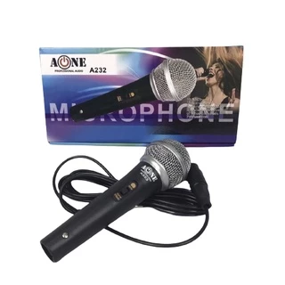 ไมค์โครโฟน พร้อมสาย PROFESSIONAL DYNAMIC MICROPHONE รุ่น A232 สายยาว 3 เมตร มีสวิทปิด เปิดในตัว ให้เสียงสมจริง ลดเสีย