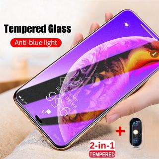 iPhone11 Pro Max Anti Blue Light Tempered Glass iPhone 11 Pro XS Max X XR 8 7 6 Plus คุ้มครองเต็มรูปแบบฟิล์มกันรอยหน้าจอ