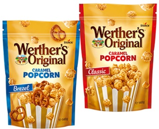 ล๊อตใหม่ ป๊อบคอร์น Werthers original caramel พร้อมส่ง  exp.02/2024