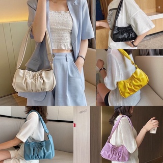 🌸พร้อมส่ง!! 👜 กระเป๋าสะพายจับจีบ ทรงสวย