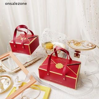 Ozth ถุงขนมหวาน เชือกหนัง แบบพกพา พร้อมกล่องบรรจุภัณฑ์ สําหรับตกแต่งปาร์ตี้ปีใหม่