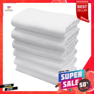 ผ้าขนหนู HOME LIVING STYLE 15X30 นิ้ว แพ็ก 6 ชิ้น สีขาวTOWEL HOME LIVING STYLE 15X30IN 6PCS WHITE