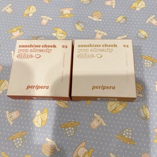 peripera pure blushed sunshine cheek เพอริเพอร่า  บรัชออน #03afternoon red