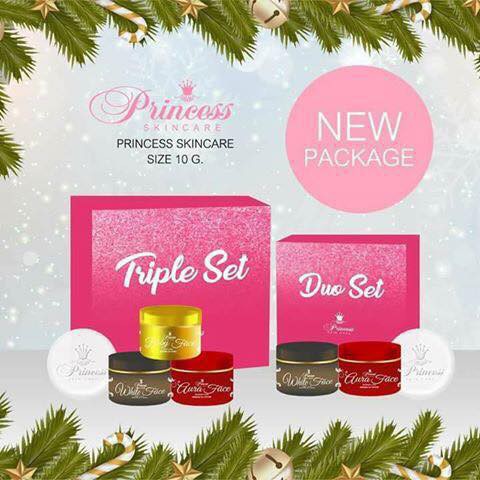 Princess Skin Care แพ็คเกจใหม่ ขนาด 10 กรัม (Duo Set หรือ Triple Set) ตัวเลือกด้านใน