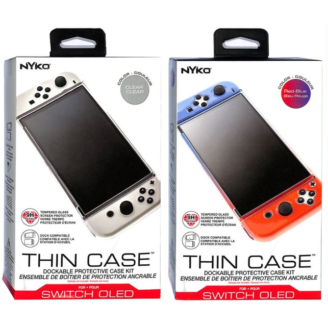 Oled Nyko Thin Case Dockable Protective Case with Tempered Glass